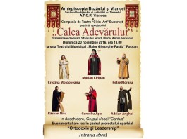 Un nou spectacol de teatru creștin oferit credincioșilor vrânceni