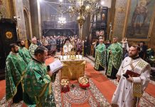 Vecernia cu Litie în cinstea Sfântului Paisie Velicicovschi, la Parohia Banu din Buzău